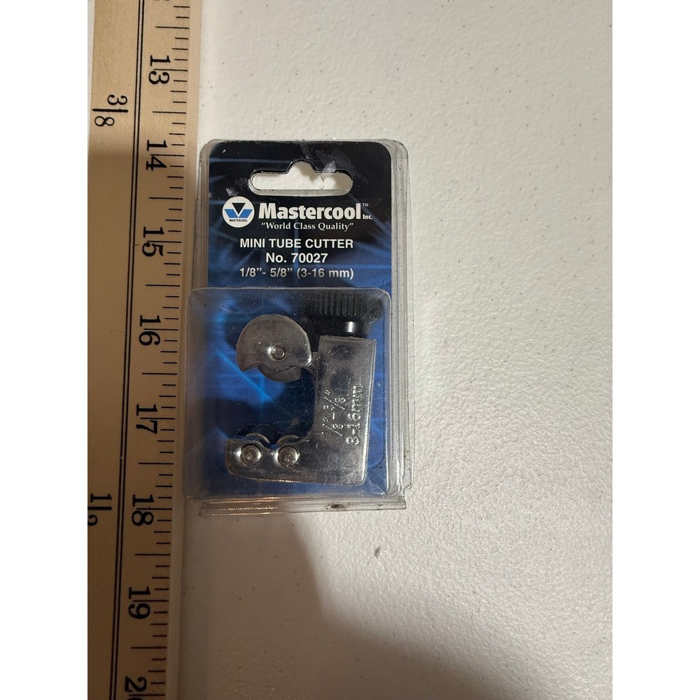 NEW Mastercool 70027 Mini Tube Cutter 1/8 to 5/8 Inch 3-16mm HVAC Plumbing Tool